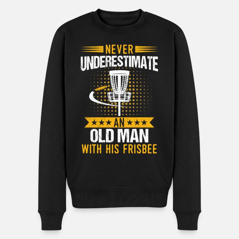 Frisbee - Männer Premium Bio Pullover - Schwarz
