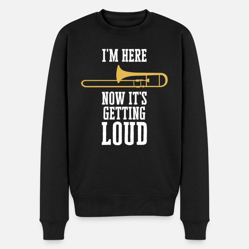 Trombone - Pull Premium bio Homme - noir