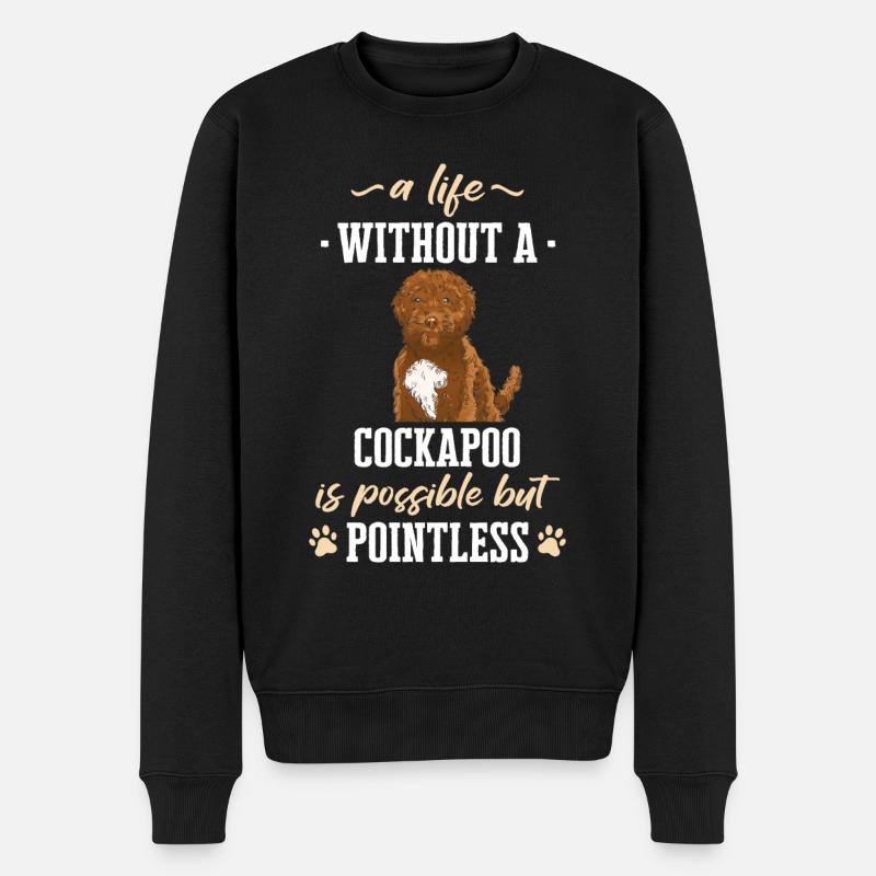 Cockapoo Chien - Pull Premium bio Homme - noir