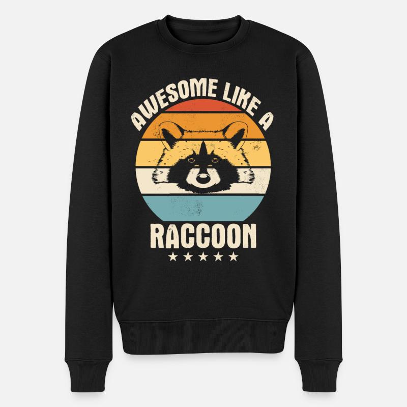 Raton laveur - Pull Premium bio Homme - noir