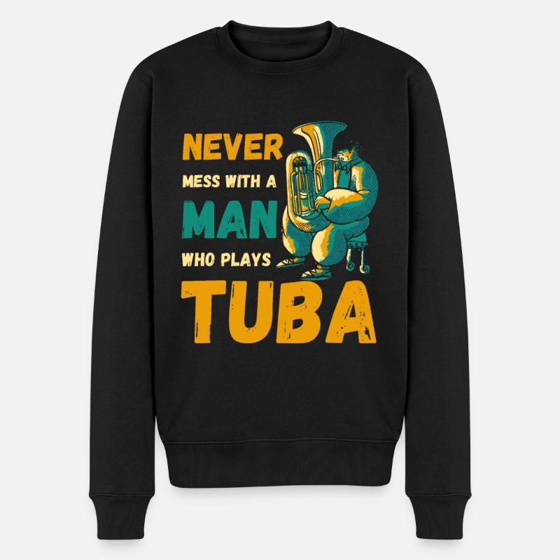 Tubiste tuba - Pull Premium bio Homme - noir