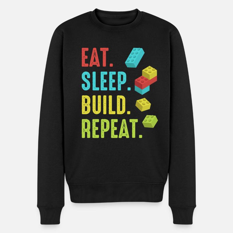 Brick Builder Brick Building Master Builder - Männer Premium Bio Pullover - Schwarz