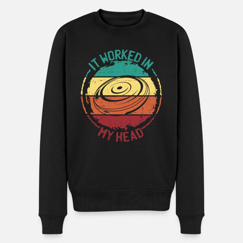 Frisbee Disc Golf - Männer Premium Bio Pullover - Schwarz