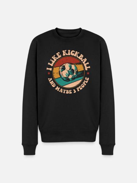 Kickball - Pull Premium bio Homme - noir