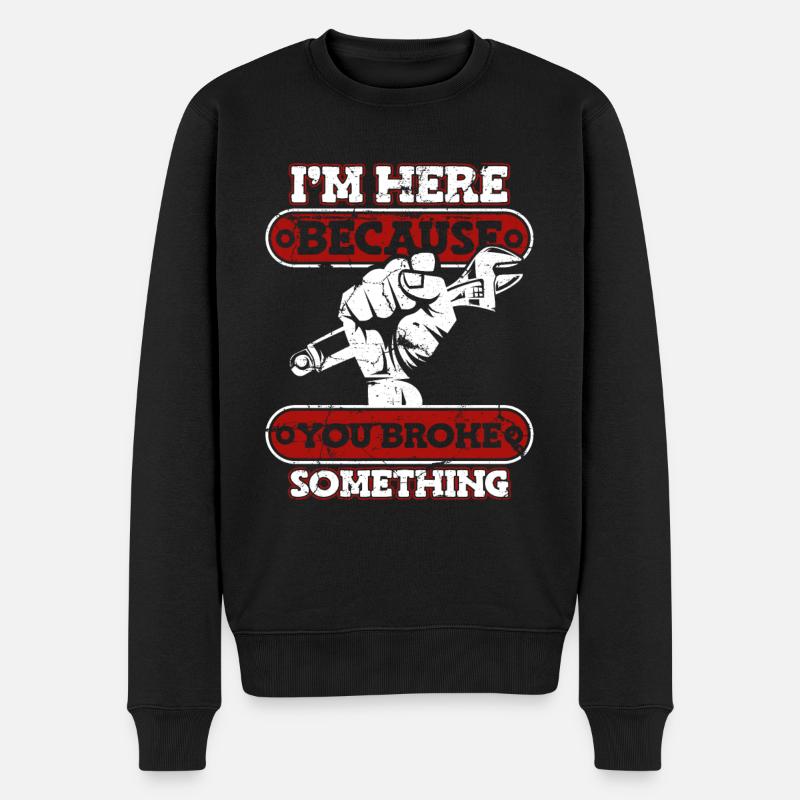 Mechanic Screwdriver Workshop - Men's Premium Organic Jumper - black