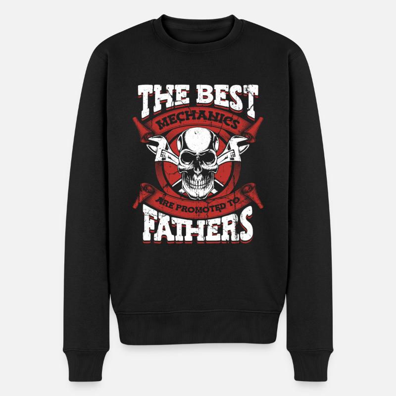 Mechaniker Schrauber Werkstatt - Männer Premium Bio Pullover - Schwarz