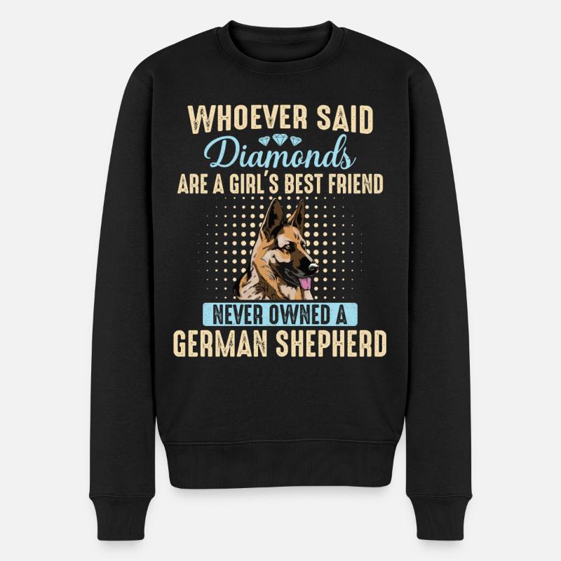 Chien de berger allemand - Pull Premium bio Homme - noir
