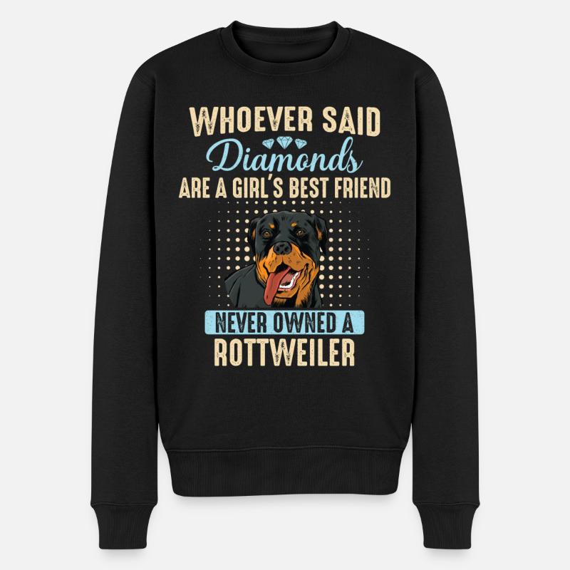 Chien Rottweiler - Pull Premium bio Homme - noir