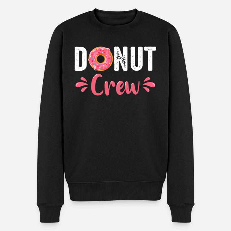 Donut Donuts Candy Bagel - Men's Premium Organic Jumper - black