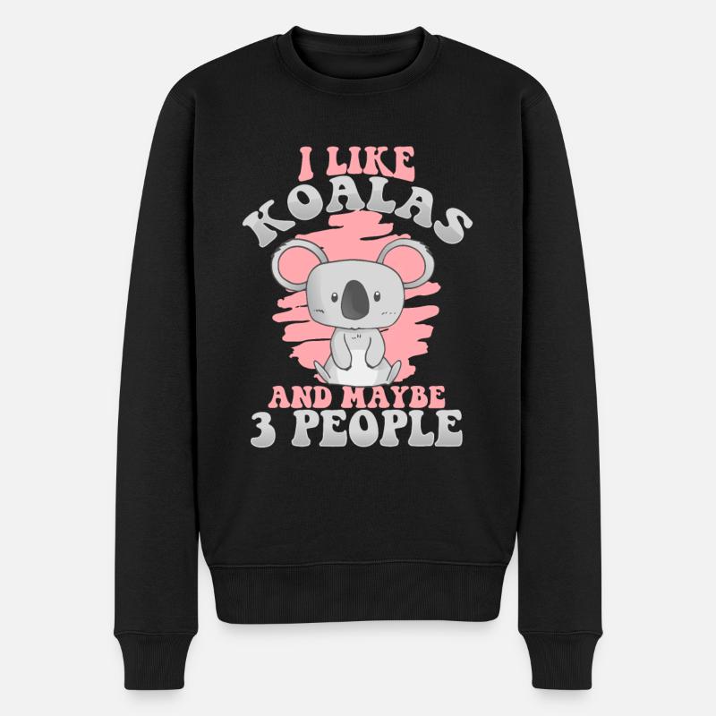 Koala Koalas Koala Ours Animal - Pull Premium bio Homme - noir