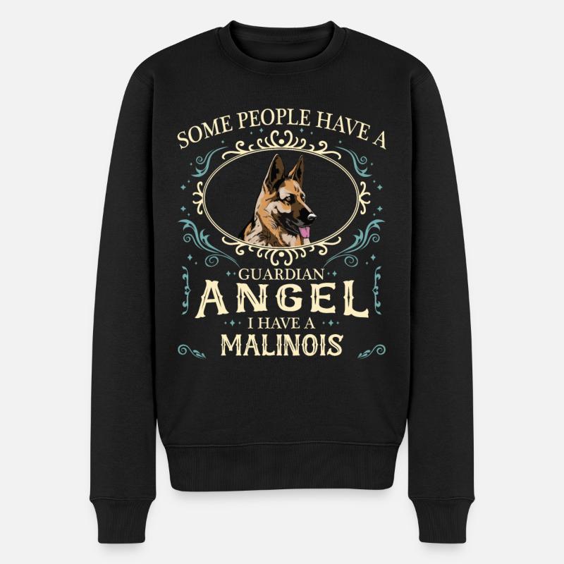 Malinois Hund - Männer Premium Bio Pullover - Schwarz