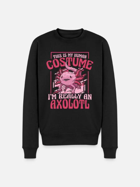 Poisson Axolotl - Pull Premium bio Homme - noir