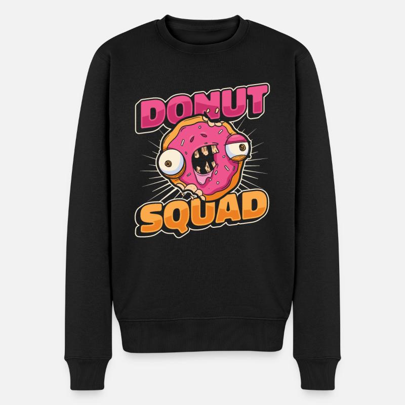 Donut Donuts Candy Bagel - Pull Premium bio Homme - noir