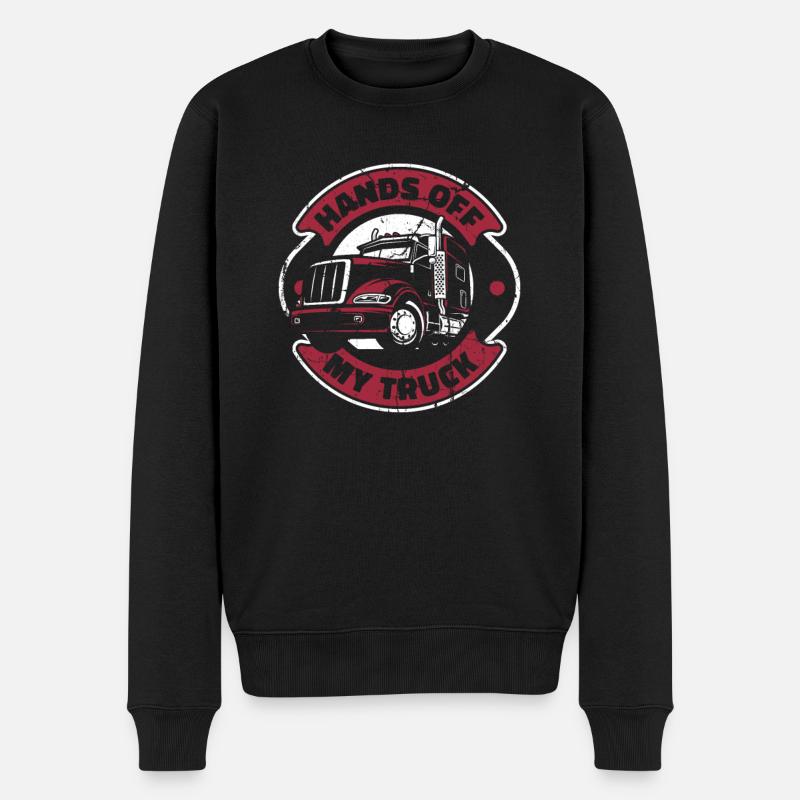 Camionneur Camionneur Camions - Pull Premium bio Homme - noir