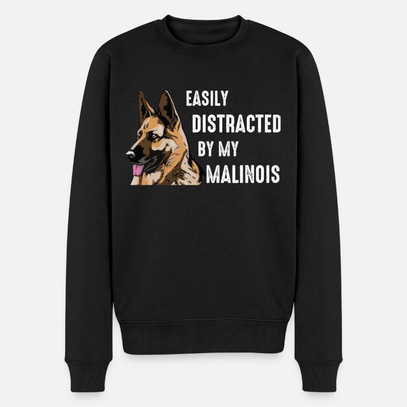 Chien Malinois - Pull Premium bio Homme - noir
