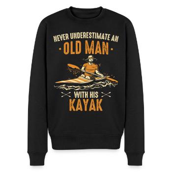 Kajak Kayak Kayaking - Pull Premium bio Homme - noir - Devant - Nico (187cm)