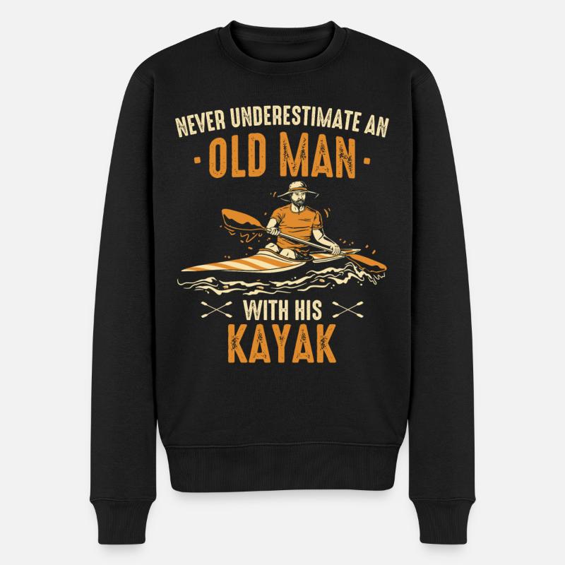 Kajak Kayak Kayaking - Pull Premium bio Homme - noir