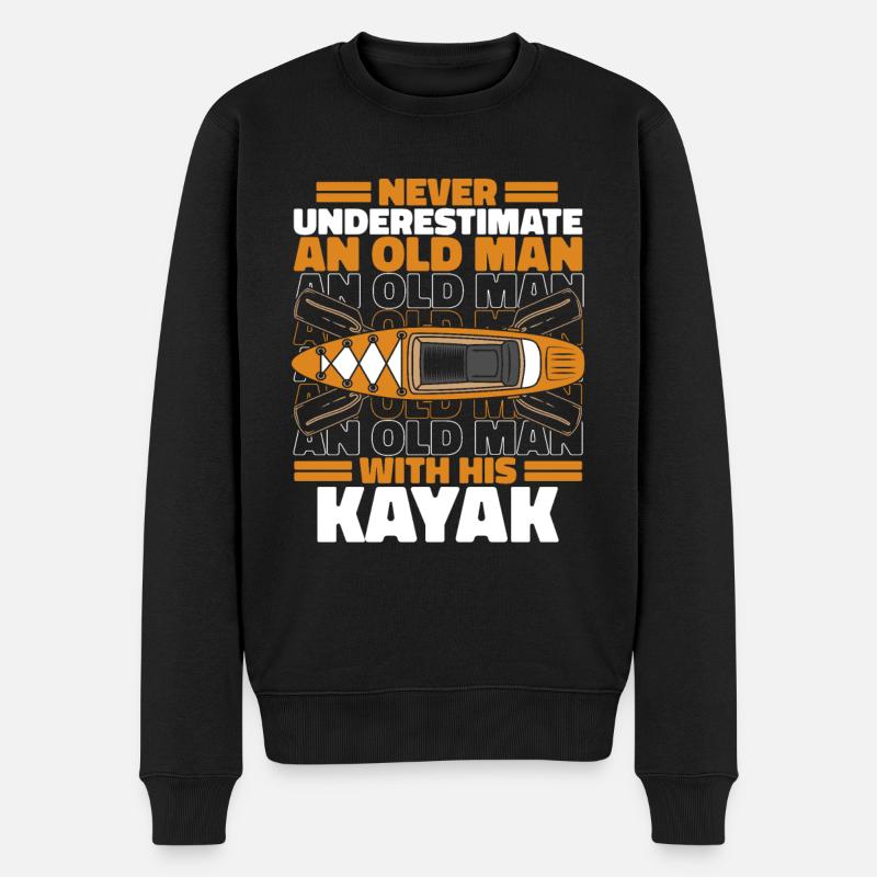 Kajak Kayak Kayaking - Pull Premium bio Homme - noir