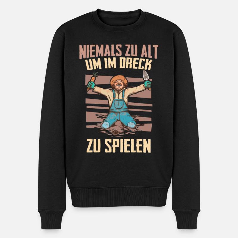 Gärtner Gartenarbeiter Gartenbau Hobbygärtner - Männer Premium Bio Pullover - Schwarz