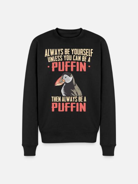 Puffins Seabirds Puffin - Men's Premium Organic Jumper - black
