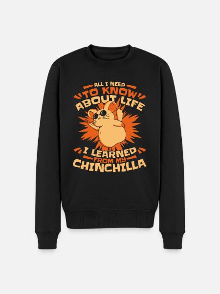Chinchilla Chinchilla's Mouse - Men's Premium Organic Jumper - black