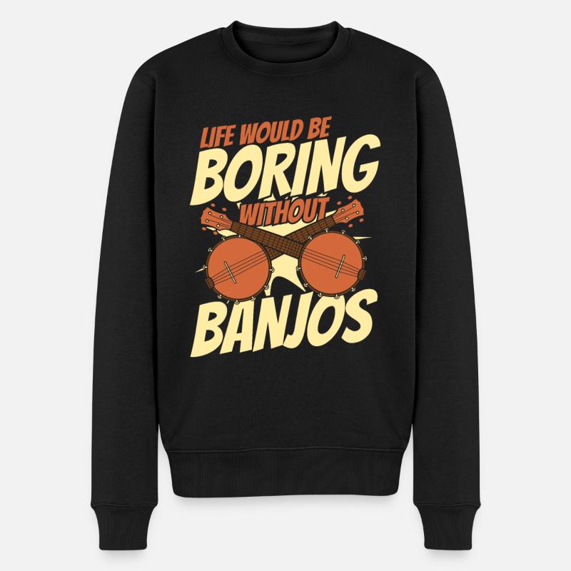 Banjo Instrument - Pull Premium bio Homme - noir
