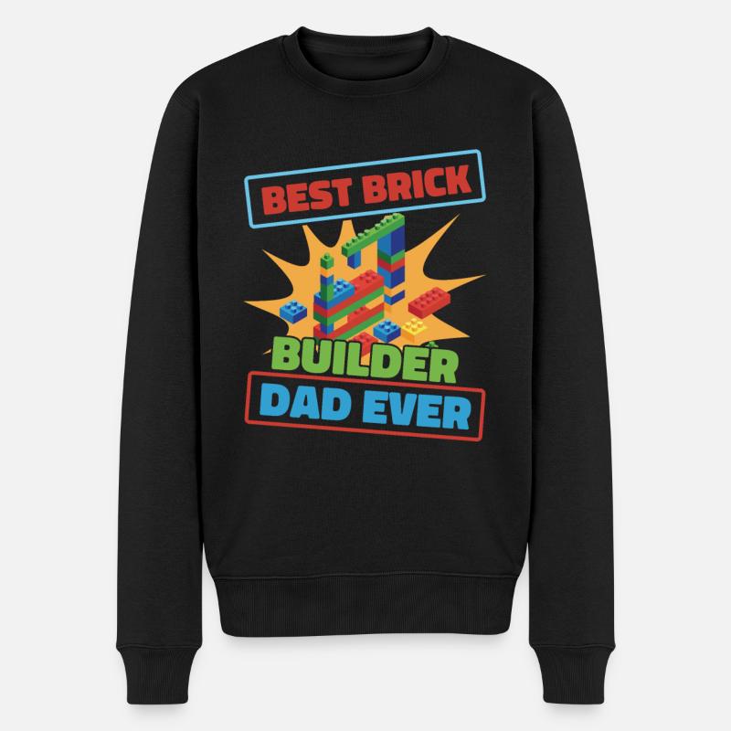 Brick Builder Brick Building Master Builder Klemmb - Men's Premium Organic Jumper - black