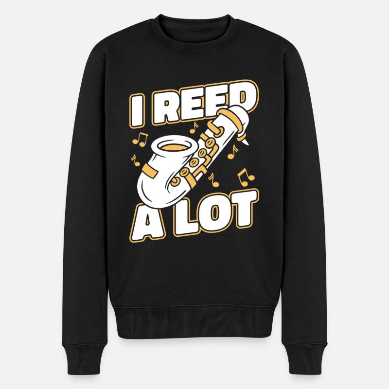 Saxophone Saxophone - Pull Premium bio Homme - noir