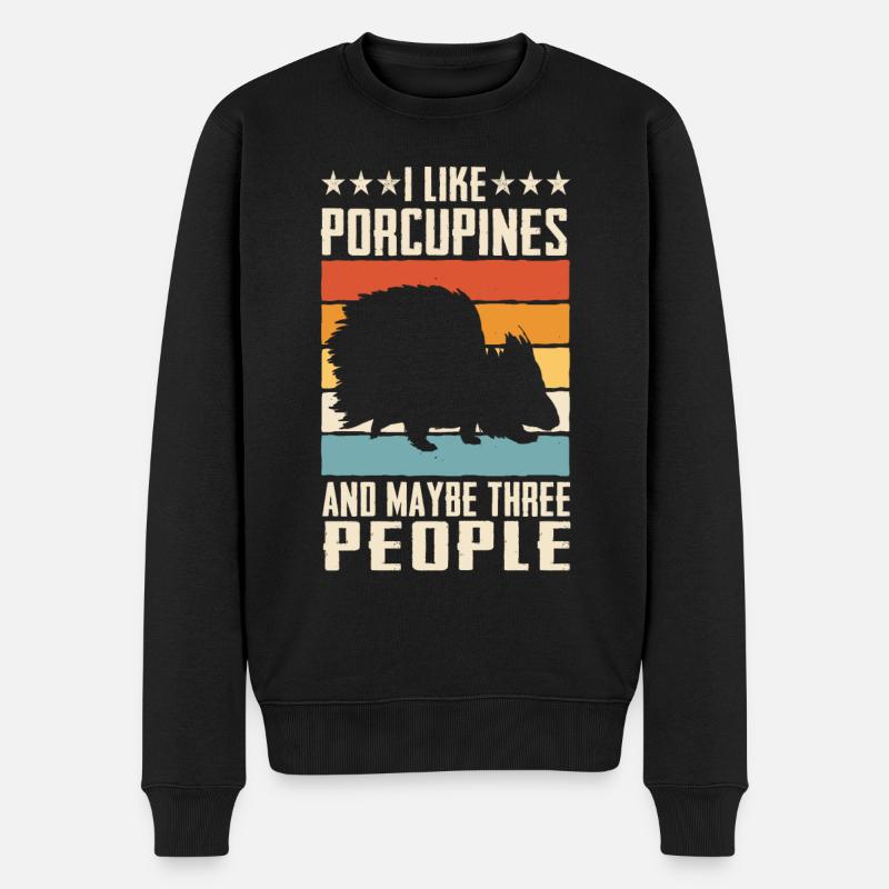 Porc-épic - Pull Premium bio Homme - noir