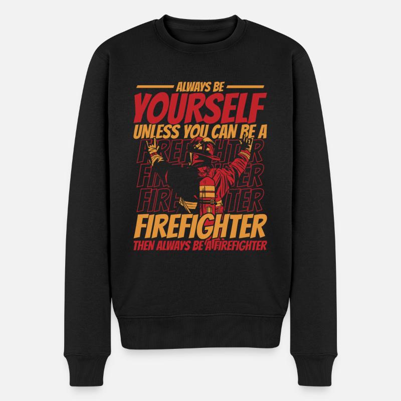 Pompier - Pull Premium bio Homme - noir