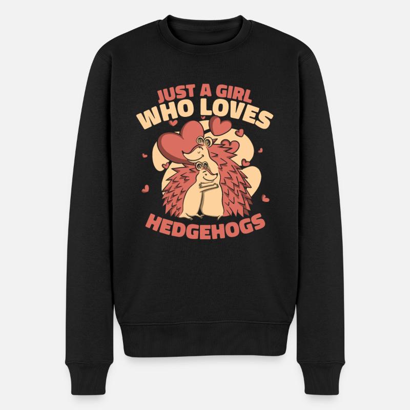 Hérisson Épineux Animal Hérisson - Pull Premium bio Homme - noir