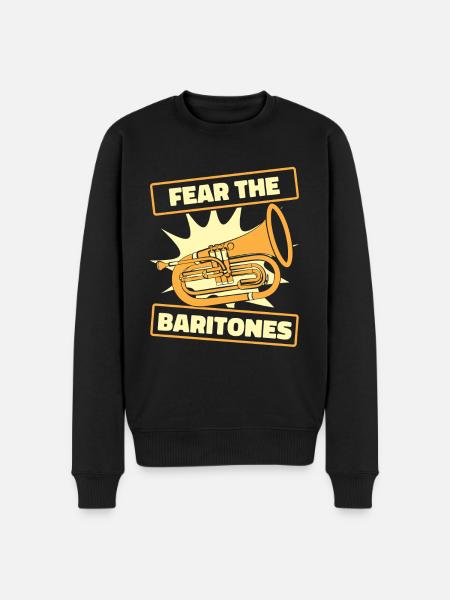 Baritone Instrument Baritone Music - Men's Premium Organic Jumper - black
