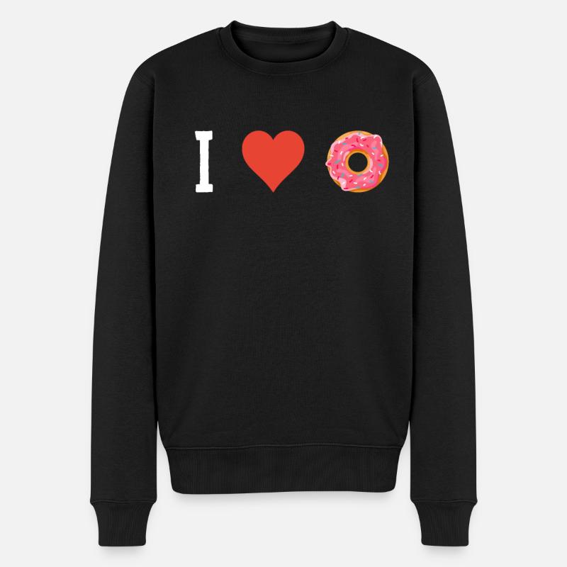 Donut Donuts Candy Bagel - Pull Premium bio Homme - noir
