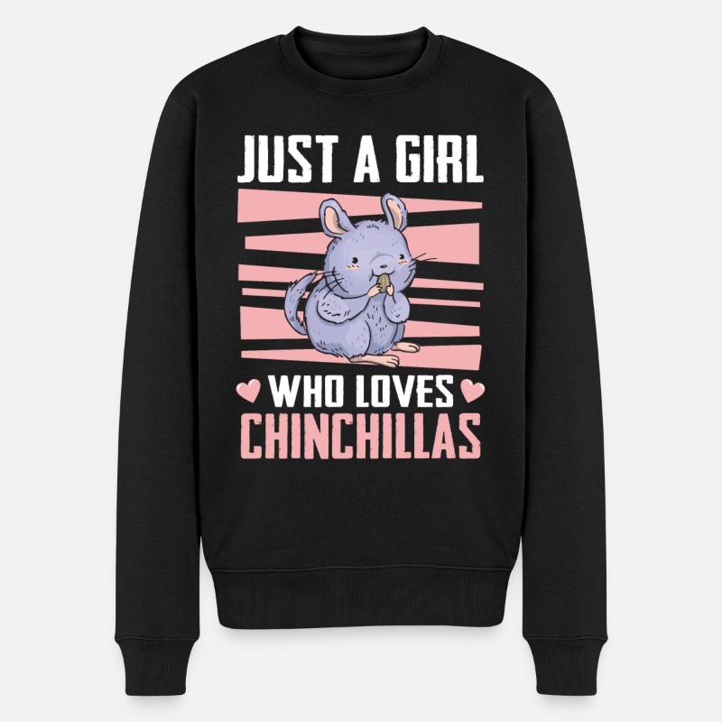 Chinchilla Souris de Chinchilla - Pull Premium bio Homme - noir