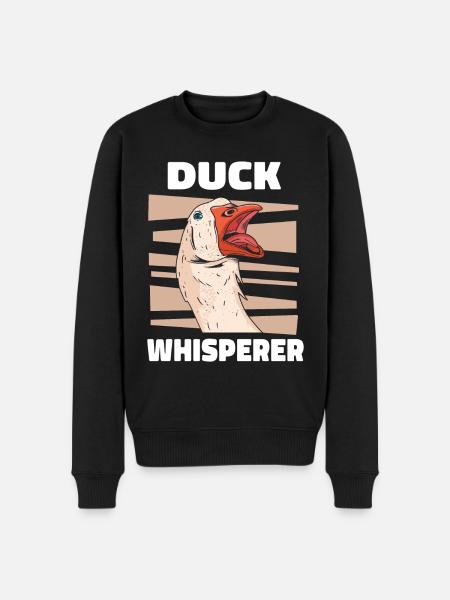 Duck Ducks Bird Animal Quack - Men's Premium Organic Jumper - black