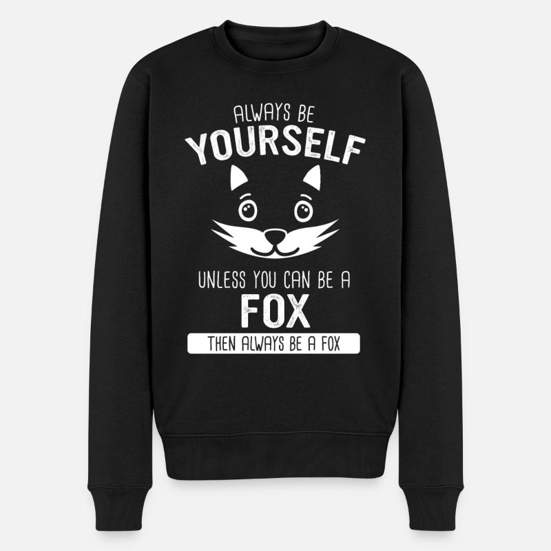 Renard Renard Animal - Pull Premium bio Homme - noir