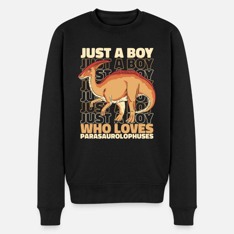 Parasaurolophus Dinosaure - Pull Premium bio Homme - noir