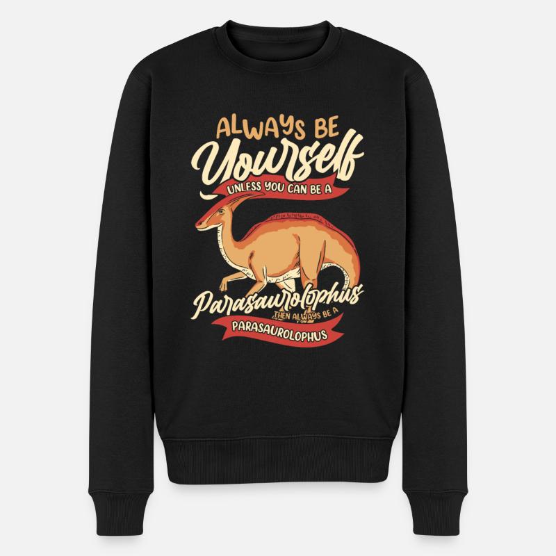 Parasaurolophus Dinosaure - Pull Premium bio Homme - noir