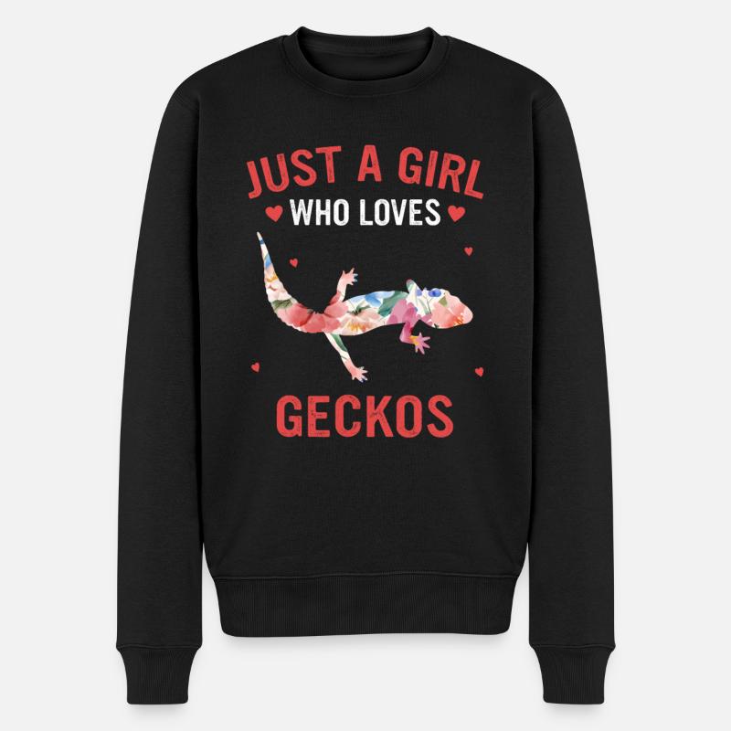 Lézard de Gecko Gecko - Pull Premium bio Homme - noir