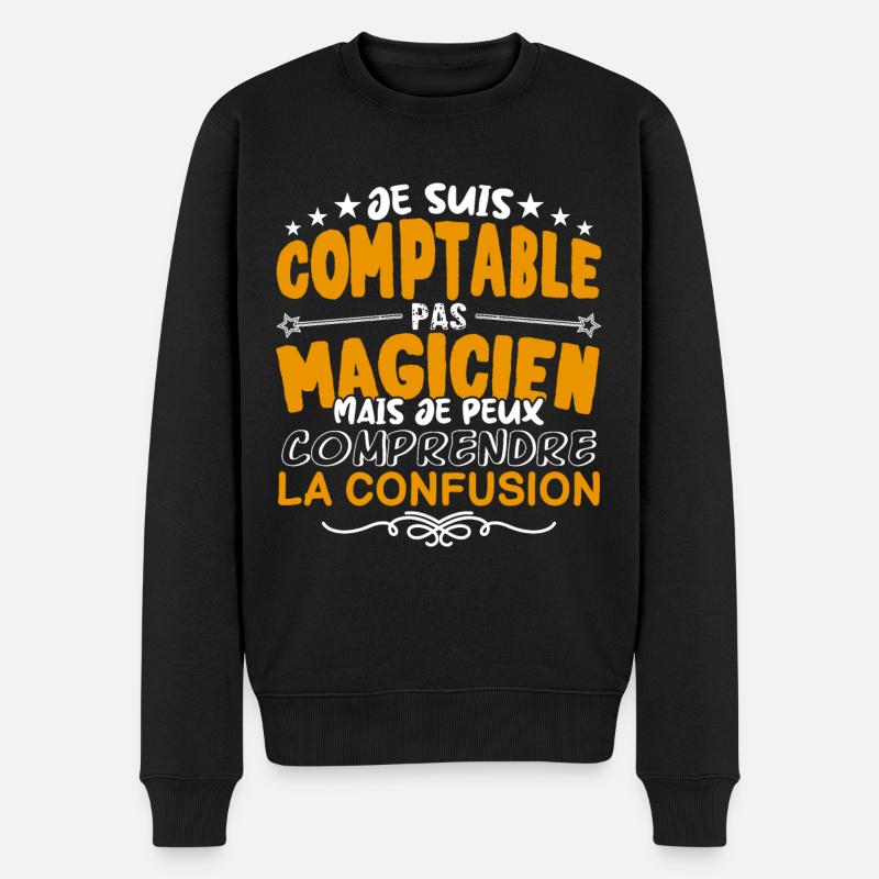 Comptable | Comptable pas Magicien | Meilleur Comp - Pull Premium bio Homme - noir