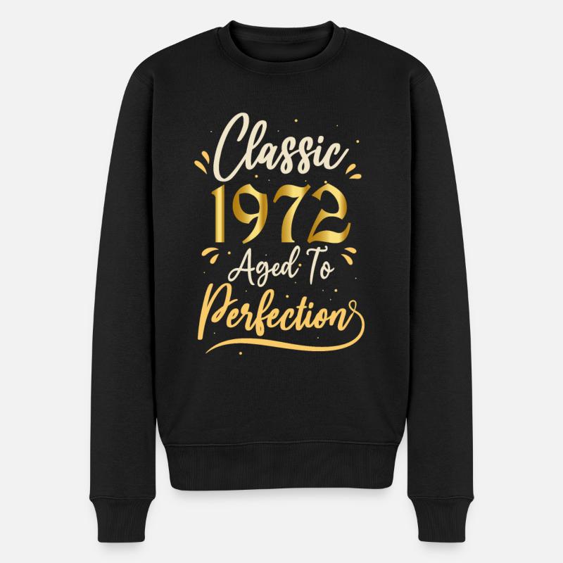 Anniversaire 1972 cadeau 1972 Classic 1972 - Pull Premium bio Homme - noir