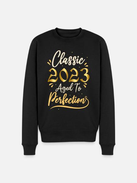 Fødselsdag 2023 gave 2023 Classic 2023 - Økologisk premium-sweatshirt til mænd - sort