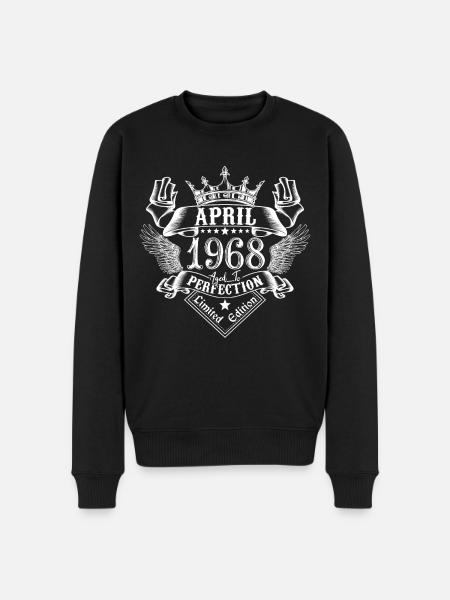 April 1968 | April 1968 anniversary 1968 - Men's Premium Organic Jumper - black