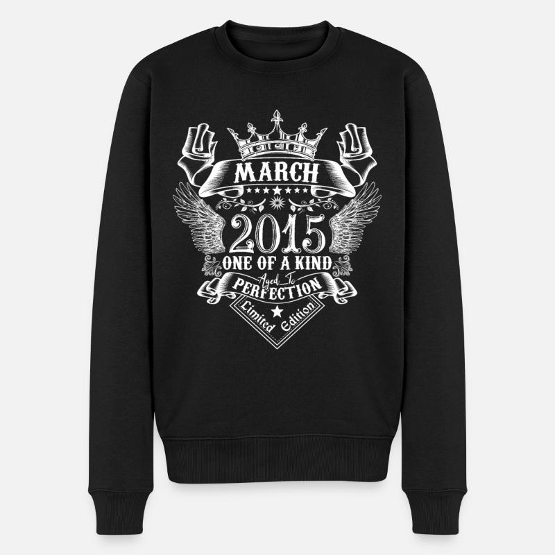 Mars 2015 anniversaire Mars 2015 Mars - Pull Premium bio Homme - noir