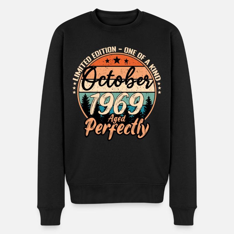 Octobre 1969 anniversaire 1969 légendes Octobre - Pull Premium bio Homme - noir