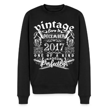 2017 December 2017 Anniversary December 2017 - Men's Premium Organic Jumper - black - Front - Nico (187cm)