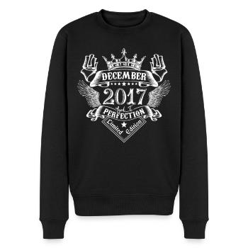 December 2017 | December 2017 Anniversary 2017 - Men's Premium Organic Jumper - black - Front - Nico (187cm)
