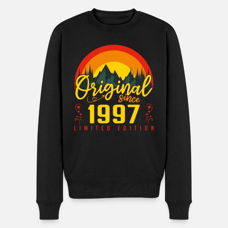 Anniversaire 1997 cadeau 1997 anniversaire - Pull Premium bio Homme - noir