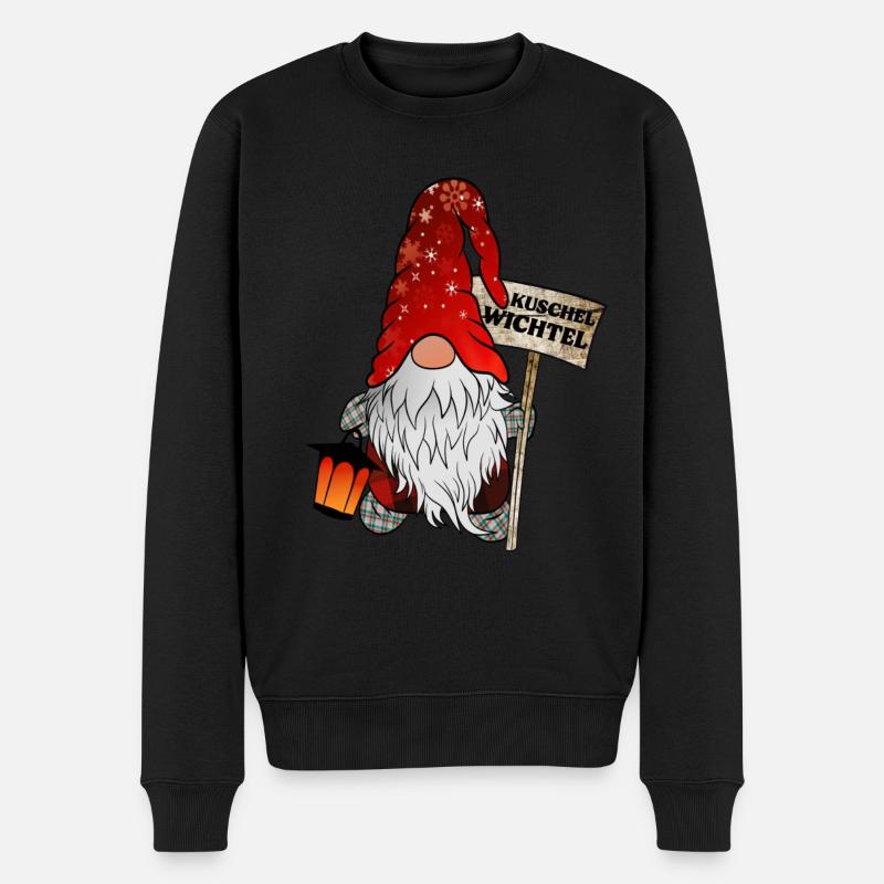 Gnome câlin Noël Gnome - Pull Premium bio Homme - noir