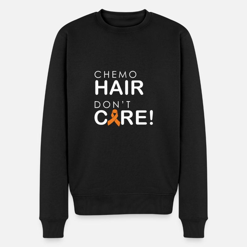 Chemo-Haar ist egal - Männer Premium Bio Pullover - Schwarz